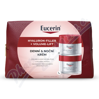 Eucerin Hyaluron-Filler + Volume-Lift vánoční kazeta 2x50 ml