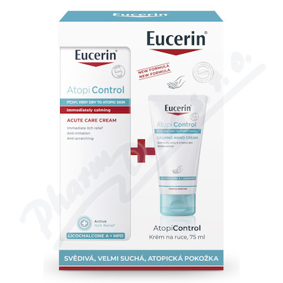 Eucerin AtopiControl vánoční kazeta 2 ks