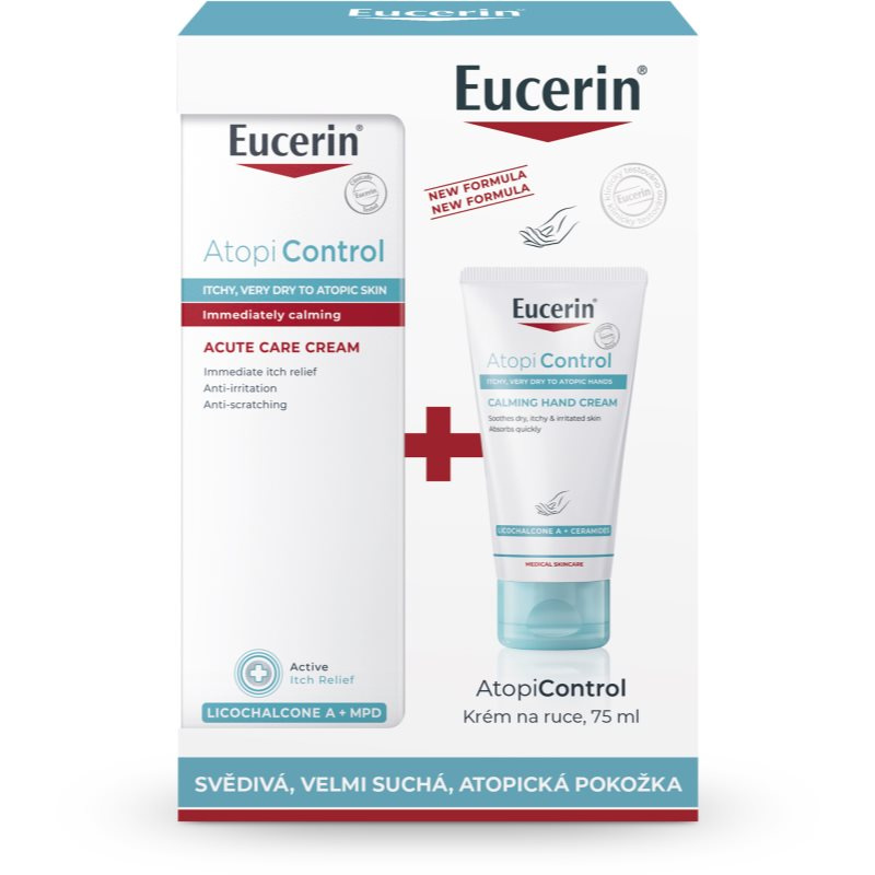 Eucerin AtopiControl vánoční kazeta 2 ks