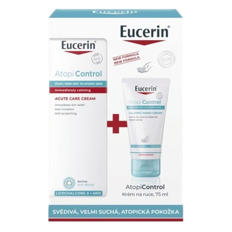 Eucerin AtopiControl vánoční kazeta 2 ks