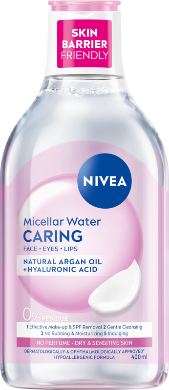 NIVEA Micellar Caring jemná micelární voda 400 ml
