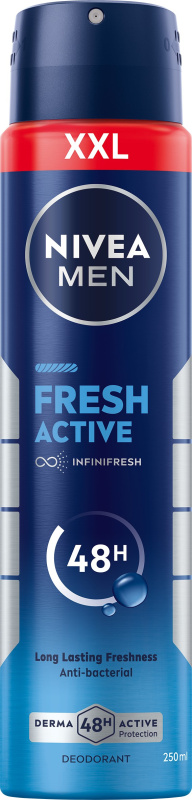 NIVEA Men Sprej Antiperspirant Fresh Active 250 ml