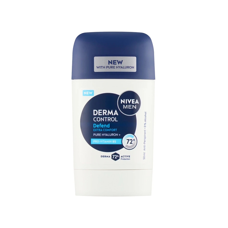NIVEA MEN Derma Control Defend tuhý antiperspirant pro muže 50 ml