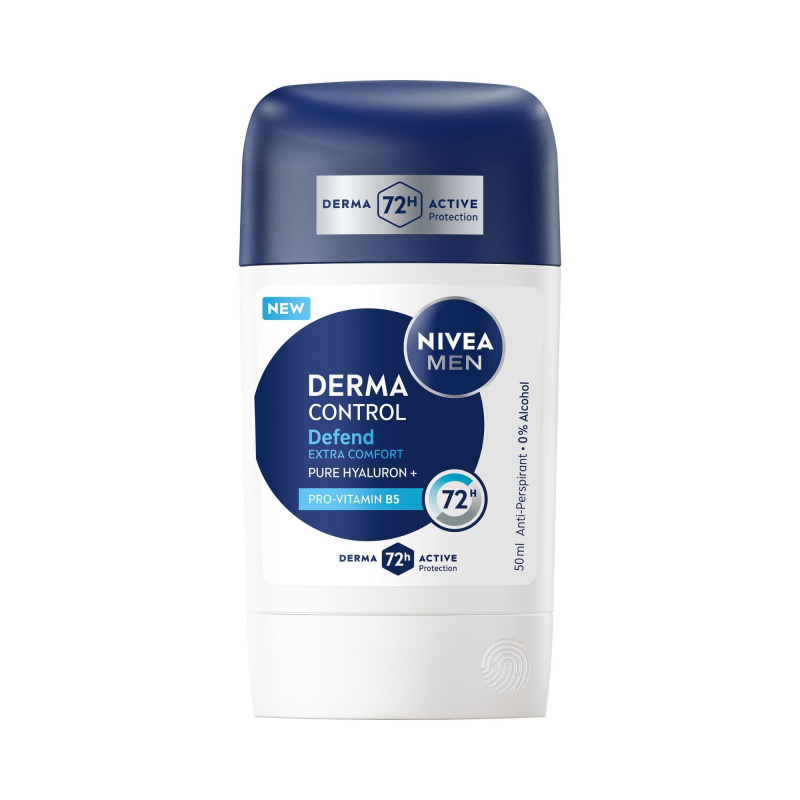 NIVEA MEN Derma Control Defend tuhý antiperspirant pro muže 50 ml