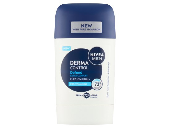 NIVEA MEN Derma Control Defend tuhý antiperspirant pro muže 50 ml