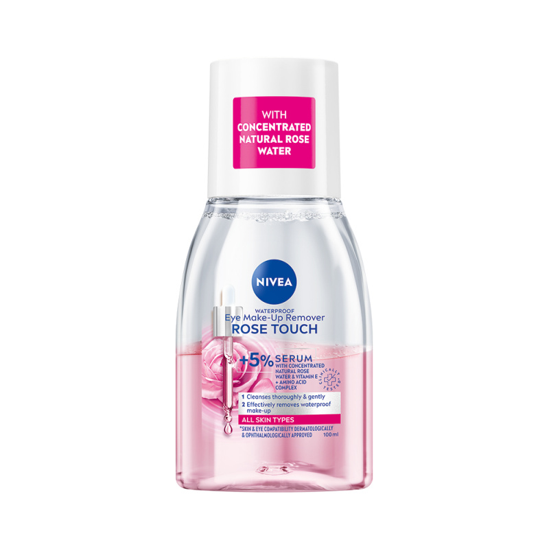 Nivea Rose Touch dvoufázový odličovač očí