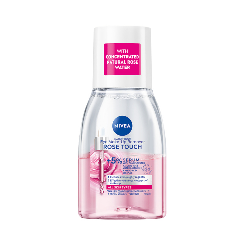 Nivea Rose Touch dvoufázový odličovač očí