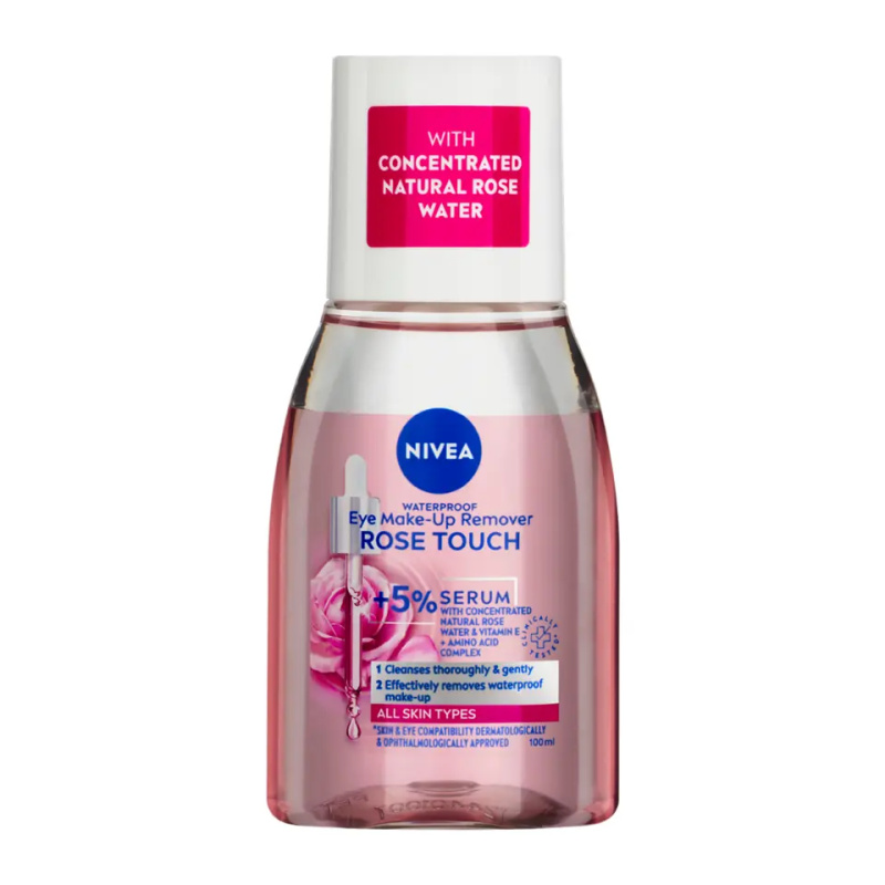 Nivea Rose Touch dvoufázový odličovač očí