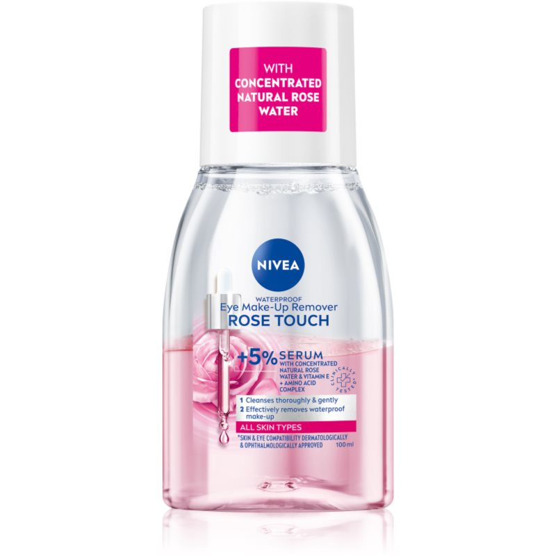 Nivea Rose Touch dvoufázový odličovač očí