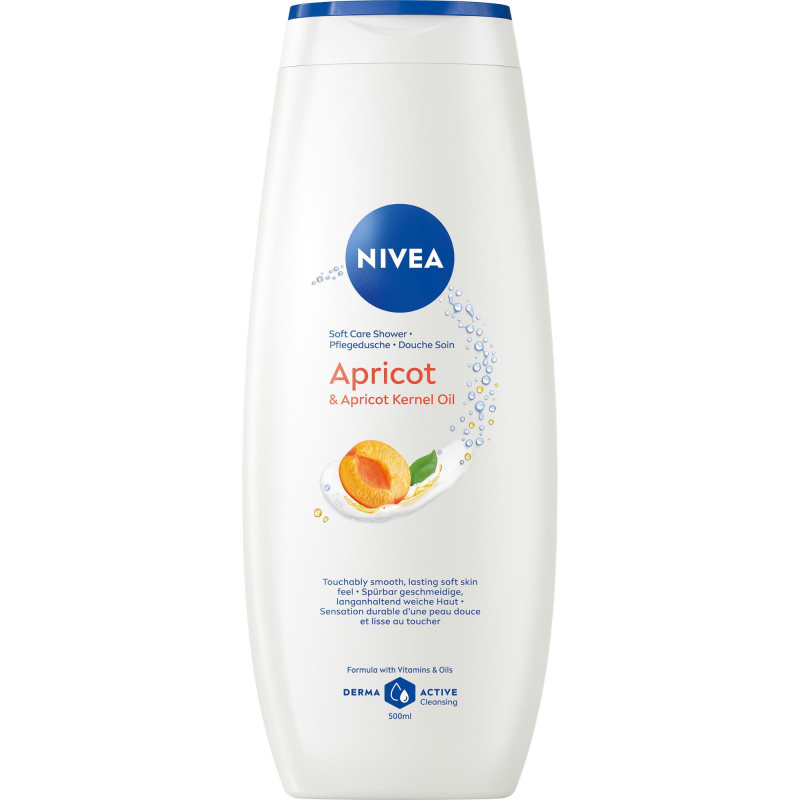 Nivea Apricot & Apricot Seed Oil Pečující sprchový gel 500 ml