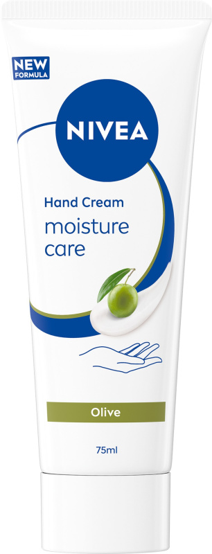 NIVEA Moisture Care Olive hydratační krém na ruce a nehty 75 ml