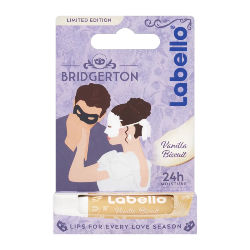 Labello Bridgerton Vanilla Biscuit vyživující a hydratační balzám na rty 4.8 g