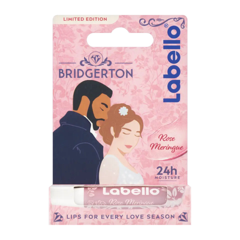 Labello Bridgerton Rose Meringue tónovací hydratační balzám na rty 4.8 g
