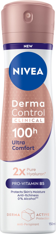 Nivea Derma Control Clinical Ultra Comfort Sprej antiperspirant 150 ml