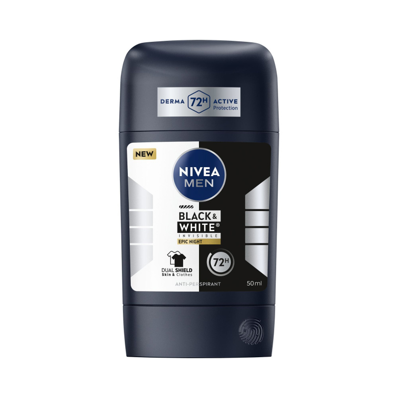 Nivea Black & White Invisible Epic Night Tuhý antiperspirant 50 ml