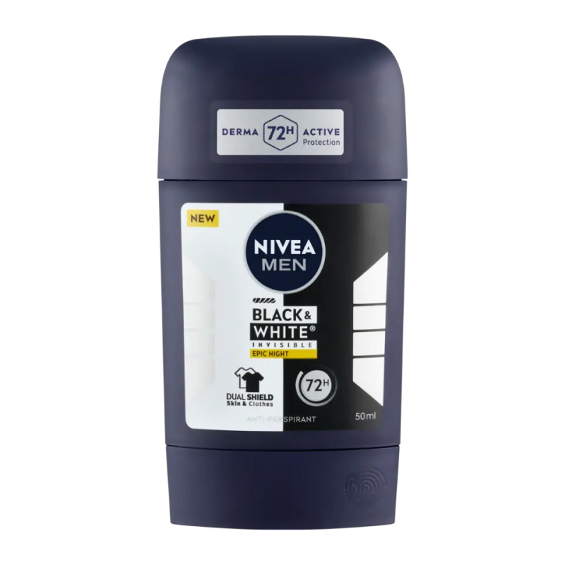 Nivea Black & White Invisible Epic Night Tuhý antiperspirant 50 ml
