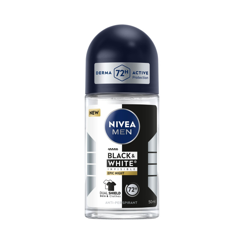 NIVEA MEN Black & White Epic Night antiperspirant roll-on 72h 50 ml