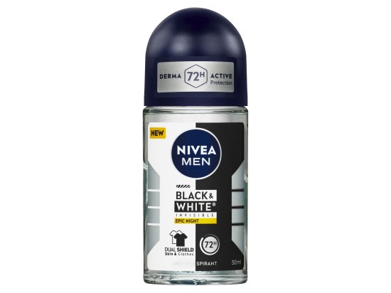 NIVEA MEN Black & White Epic Night antiperspirant roll-on 72h 50 ml
