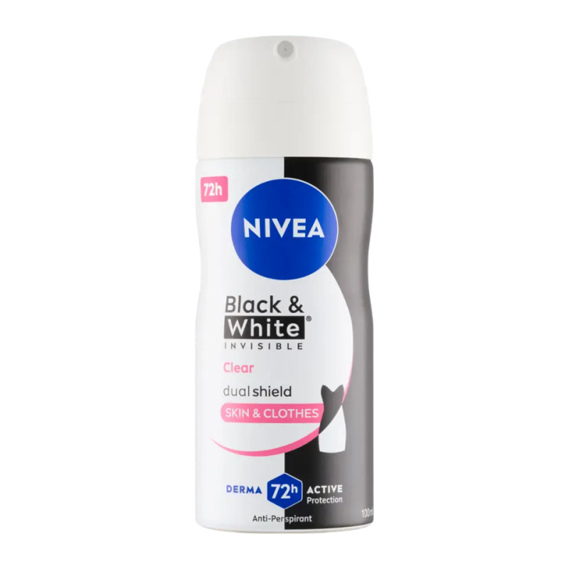 Nivea Black & White Invisible Clear Sprej antiperspirant 100ml