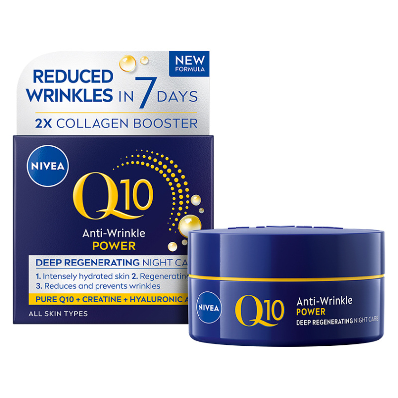 NIVEA Q10 Power zpevňující noční krém proti vráskám 50 ml