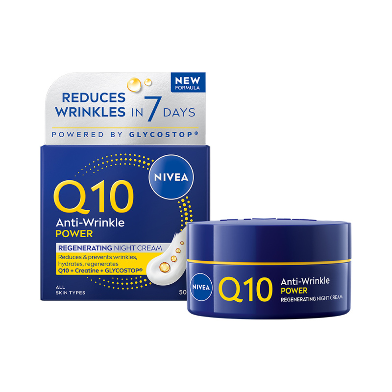NIVEA Q10 Power zpevňující noční krém proti vráskám 50 ml