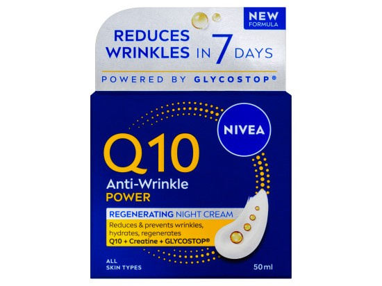 NIVEA Q10 Power zpevňující noční krém proti vráskám 50 ml