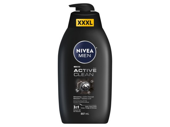 NIVEA MEN Active Clean sprchový gel pro muže 887 ml