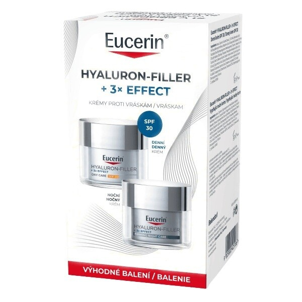 Eucerin Hyaluron-Filler + 3x Effect denní a noční krém 2x50 ml