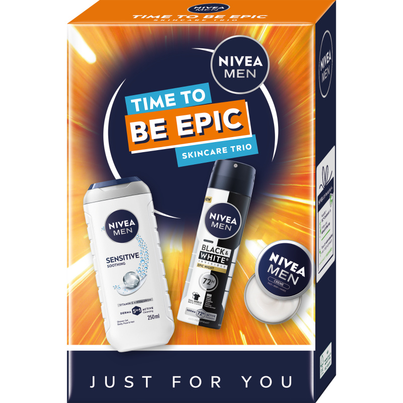 Nivea klasicka modra NIV VK MEN (sg,deo,krém) TIME TO BE EPIC