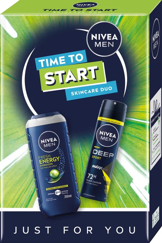 Nivea klasicka modra NIV VK MEN (sg,deo) TIME TO START