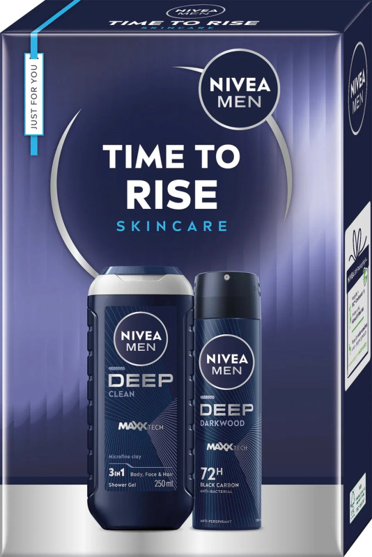 NIVEA MEN Time to Rise dárková sada na tělo
