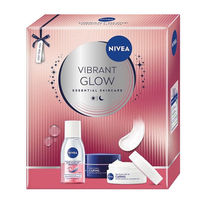 NIVEA Vibrant Glow dárkový box pro zářivou a hloubkově hydratovanou pleť