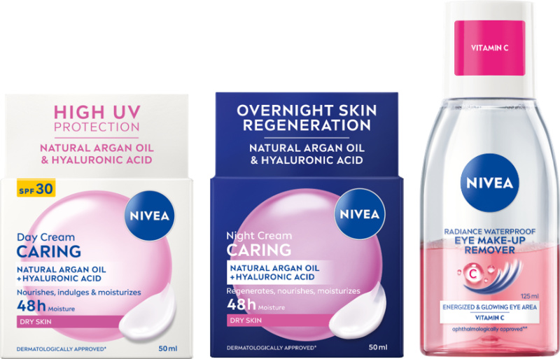 NIVEA Vibrant Glow dárkový box pro zářivou a hloubkově hydratovanou pleť