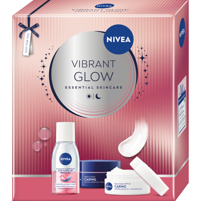 NIVEA Vibrant Glow dárkový box pro zářivou a hloubkově hydratovanou pleť
