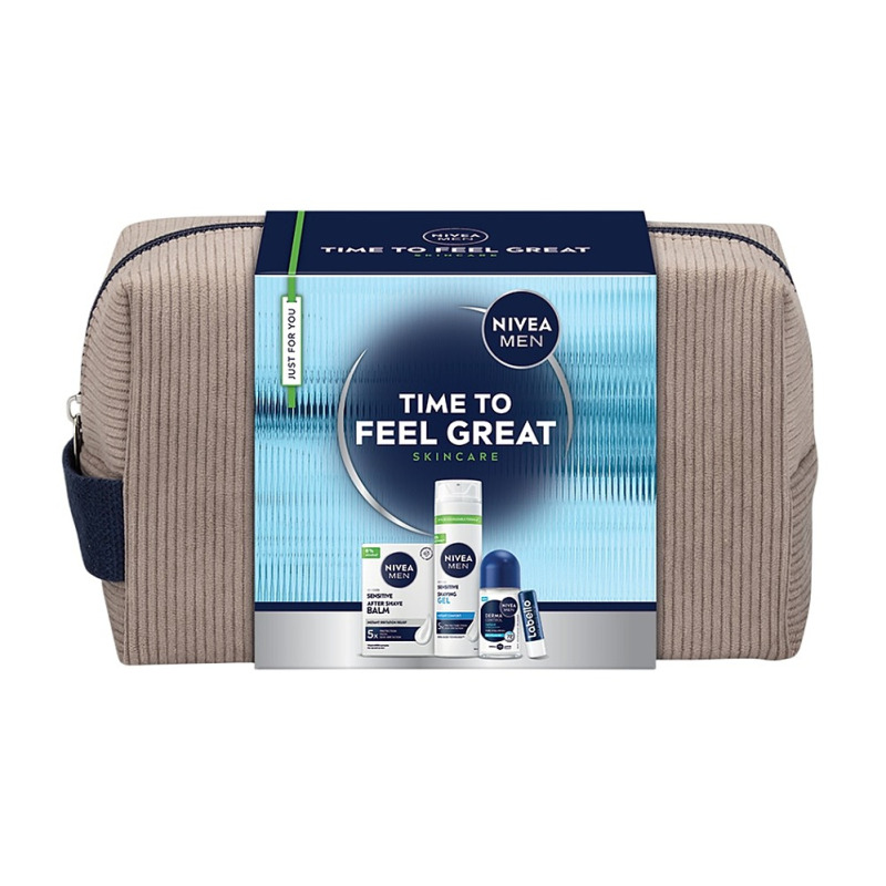 NIVEA MEN Time to Feel Great dárková sada pro citlivou pleť