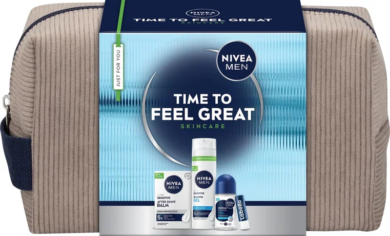 NIVEA MEN Time to Feel Great dárková sada pro citlivou pleť