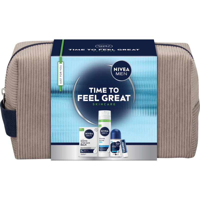 NIVEA MEN Time to Feel Great dárková sada pro citlivou pleť