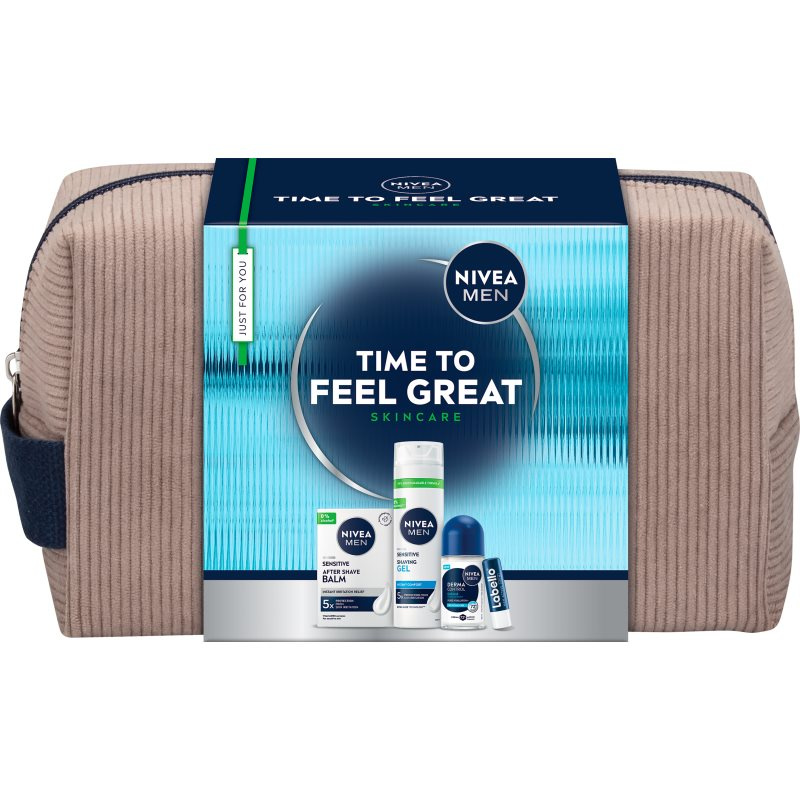 NIVEA MEN Time to Feel Great dárková sada pro citlivou pleť