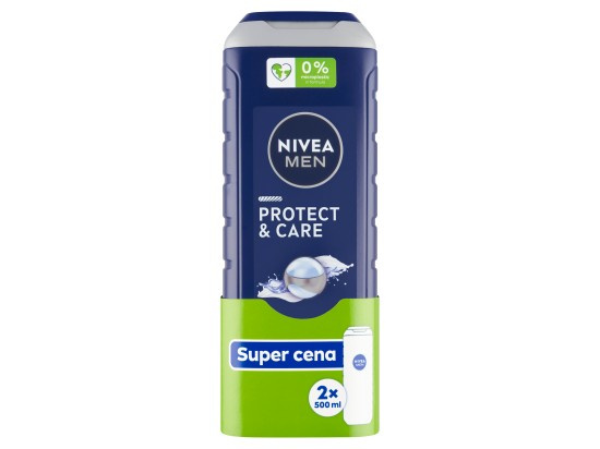 Nivea Sprchový gel pro muže Men Protect & Care 2 x 500 ml