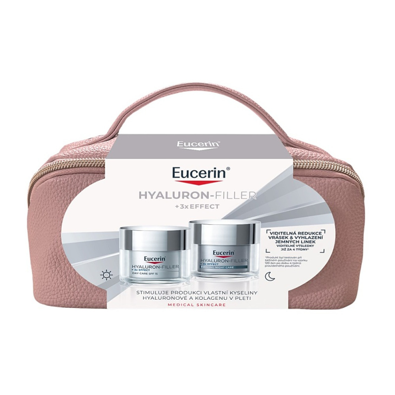 EUCERIN Vánoční kazeta Hyaluron-Filler +3x Effect 50 ml + 50 ml