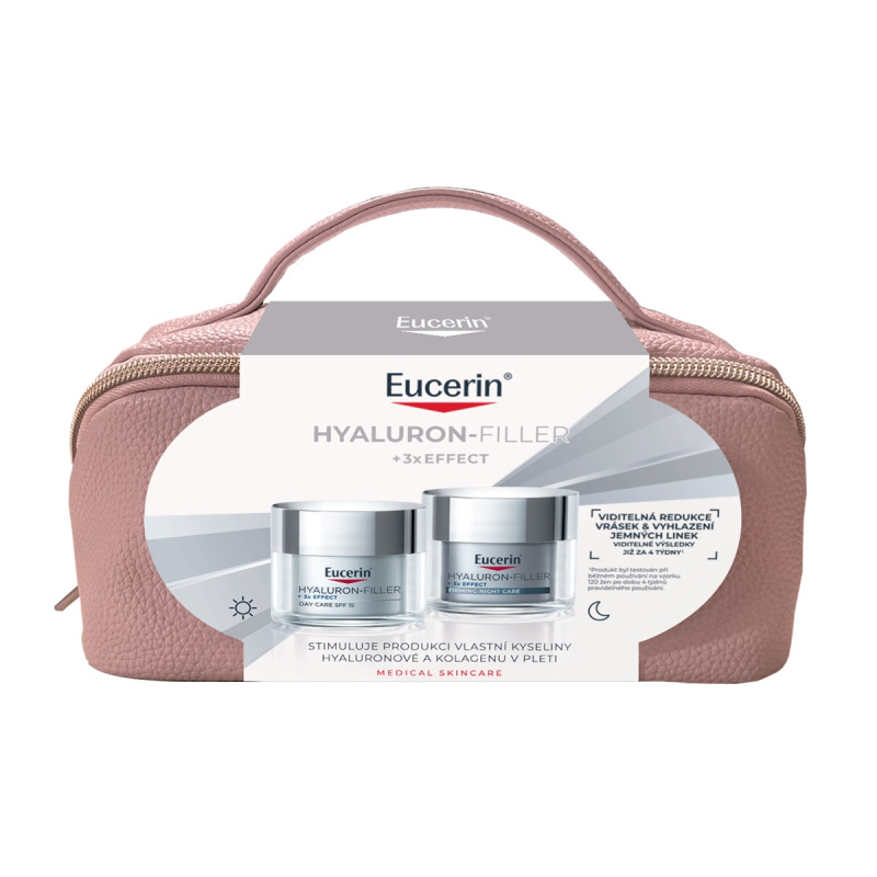 EUCERIN Vánoční kazeta Hyaluron-Filler +3x Effect 50 ml + 50 ml