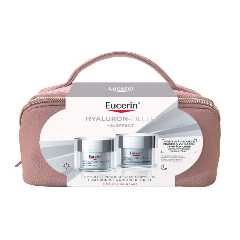 EUCERIN Vánoční kazeta Hyaluron-Filler +3x Effect 50 ml + 50 ml