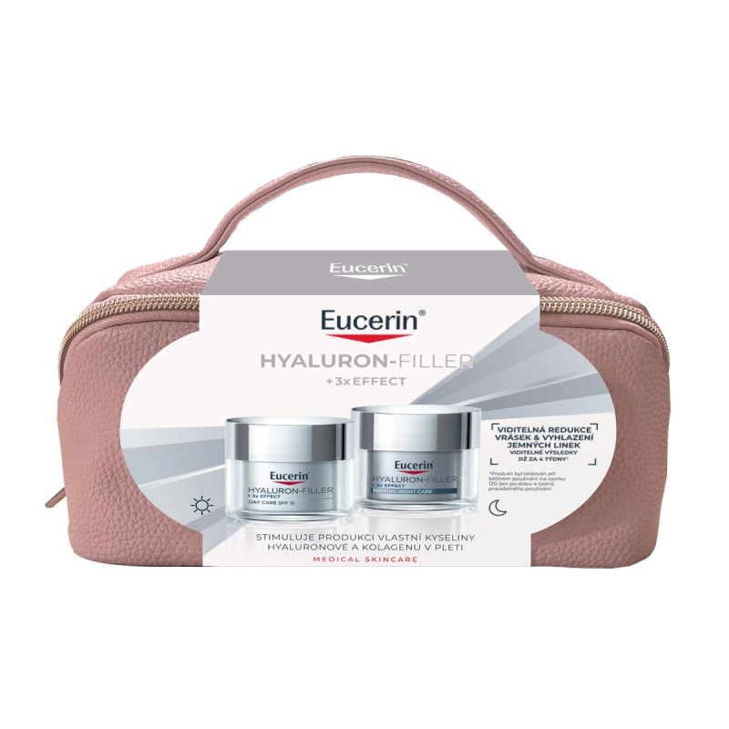 EUCERIN Vánoční kazeta Hyaluron-Filler +3x Effect 50 ml + 50 ml