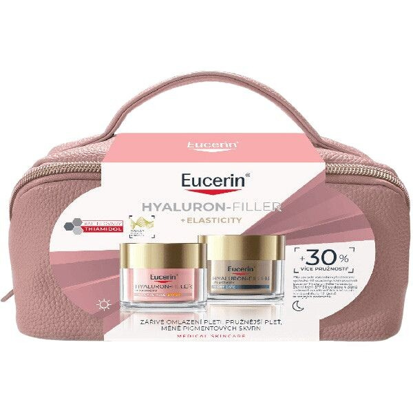 EUCERIN Vánoční kazeta Hyaluron-Filler +Elasticity SPF30 50 ml + 50 ml