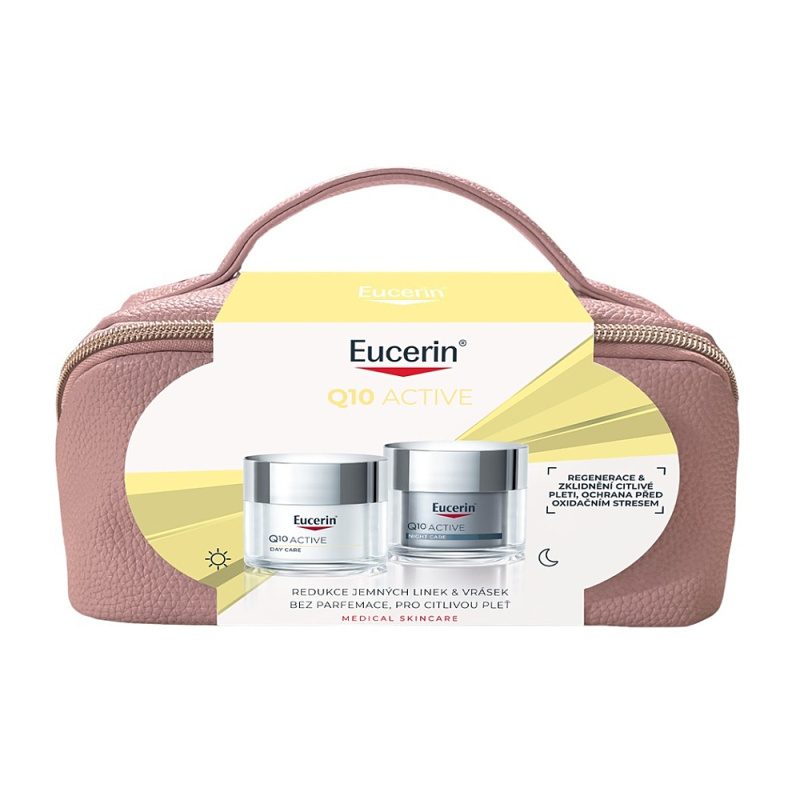 EUCERIN Vánoční kazeta Q10 Active Denní & Noční krém 50 ml + 50 ml