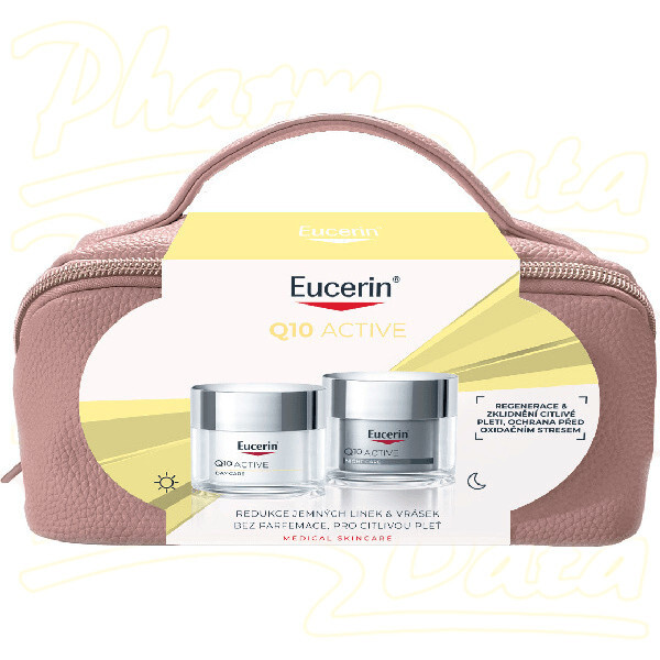EUCERIN Vánoční kazeta Q10 Active Denní & Noční krém 50 ml + 50 ml