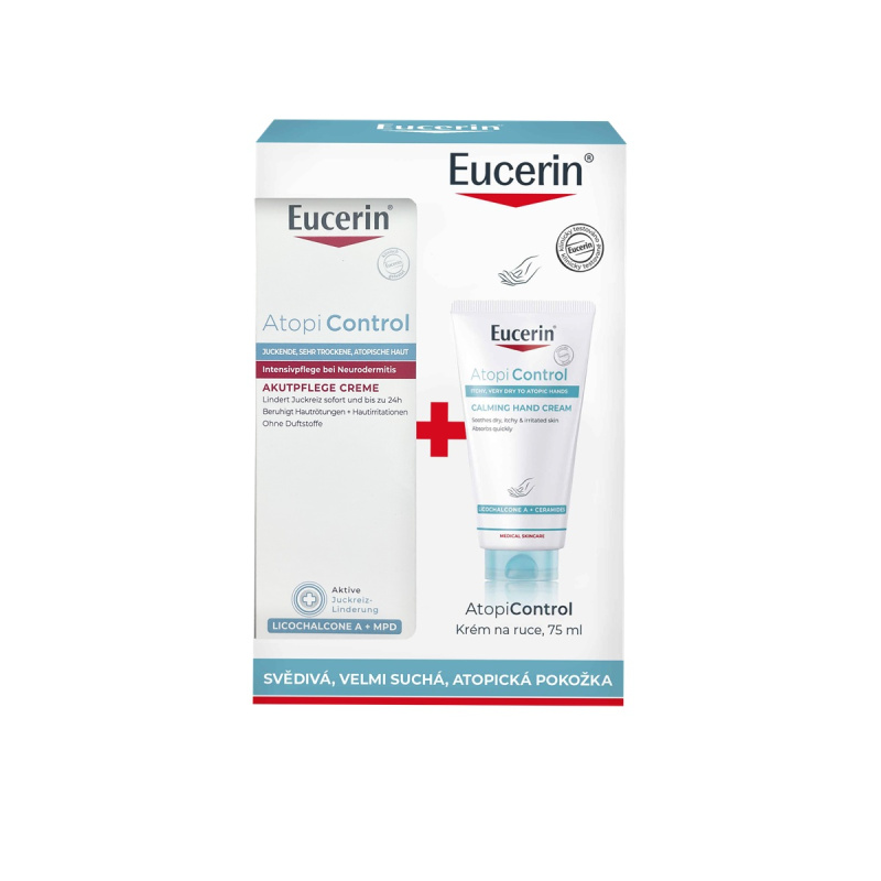 EUCERIN Kazeta AtopiControl Acute krém & Krém na ruce 40 ml + 75 ml