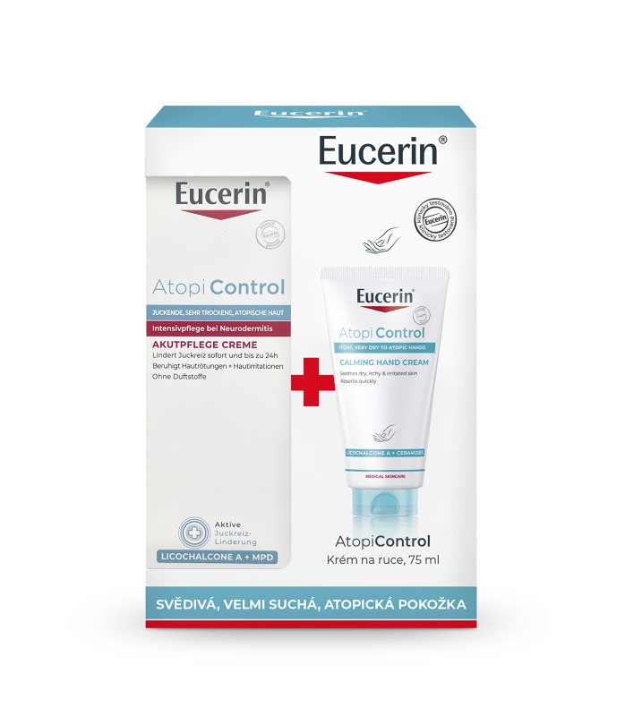 EUCERIN Kazeta AtopiControl Acute krém & Krém na ruce 40 ml + 75 ml