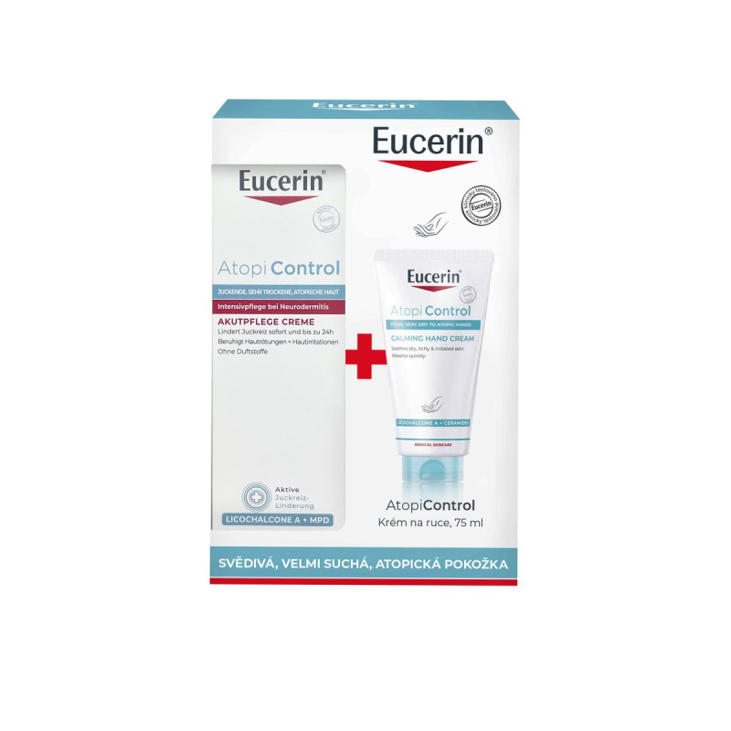 EUCERIN Kazeta AtopiControl Acute krém & Krém na ruce 40 ml + 75 ml