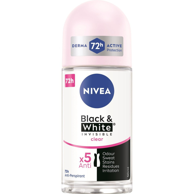 Nivea Invisible black & white clear kuličkový antiperspirant
